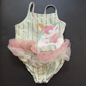 Unicorn swimsuit s toddler size 6